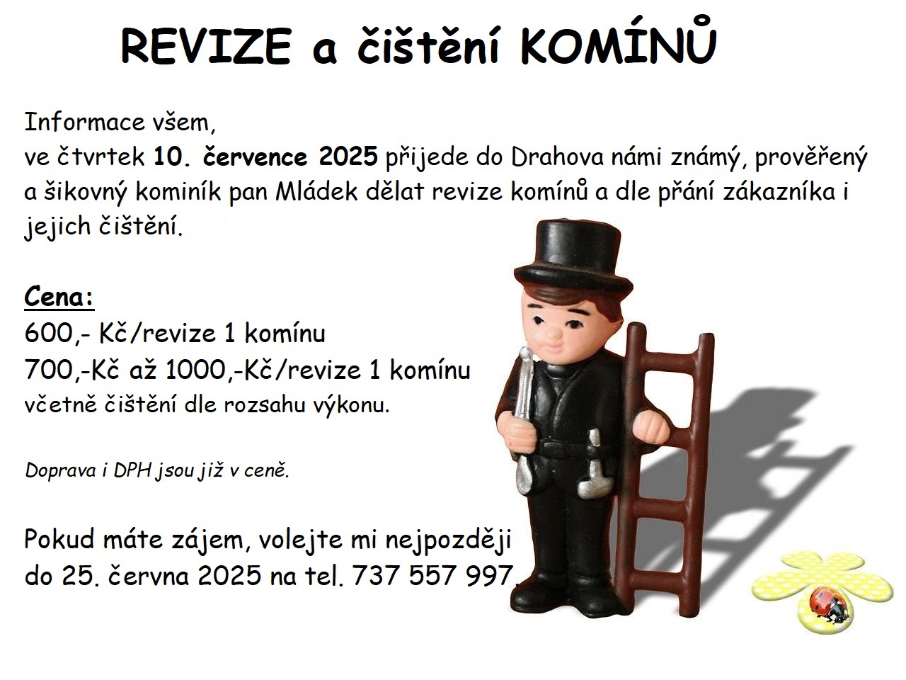 Revize a čištění komínů