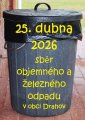 Sběr objemného a železného odpadu